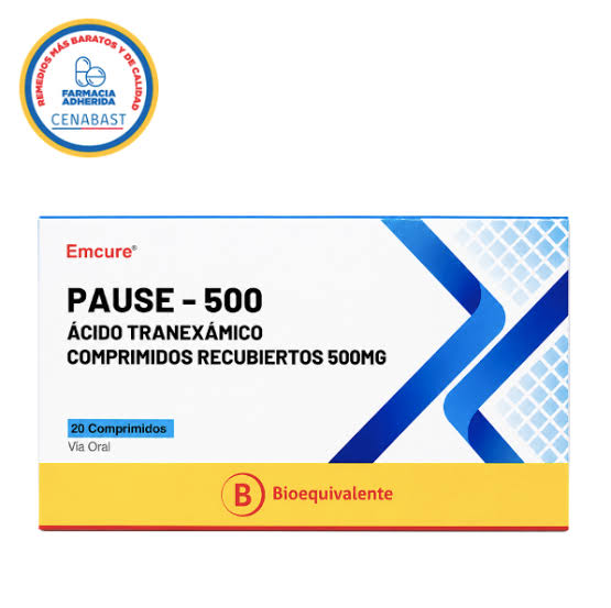 Imagen del producto Pause 500 mg x20 comp. de EMCURE