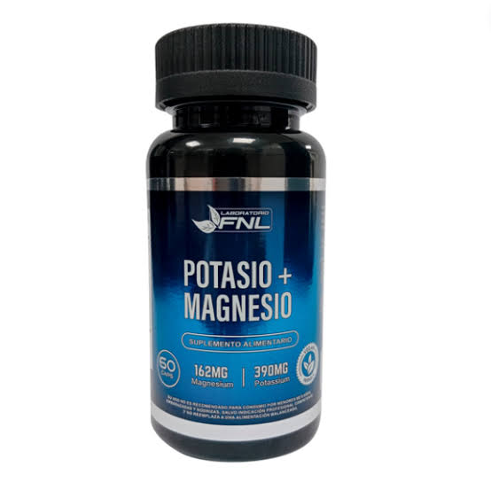 Potasio + Magnesio 60 Caps (162mg + 390mg)