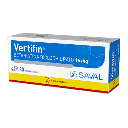 Vertifin 16mg x 30 Comp - SAVAL - Farmacias San Martín