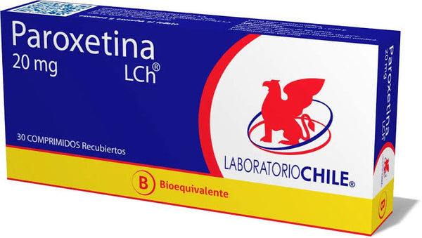 Paroxetina 20mg x 30 Comprimidos Recubiertos