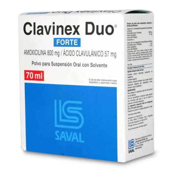 Clavinex Duo Forte 800mg / 57mg 70ml - SAVAL - Farmacias San Martín