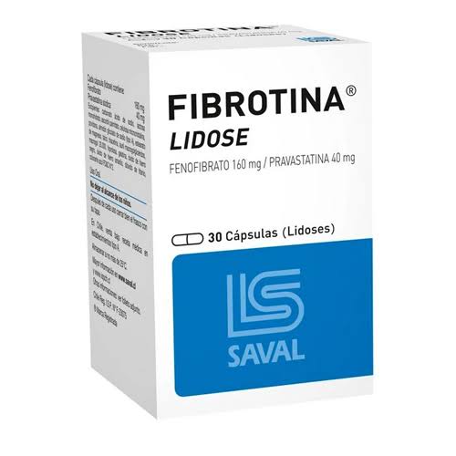 Fibrotina Lidose x 30 Capsulas 160/40 - SAVAL - Farmacias San Martín