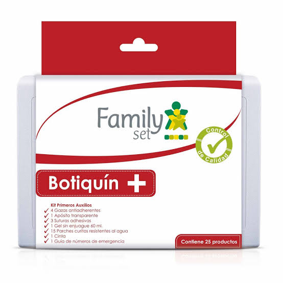 Botiquin Kit Primeros Auxilios 25 Pcs - FAMILY SET - Farmacias San Martín