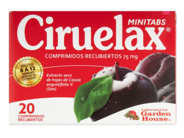 Ciruelax Minitab Com 75 mg x 20