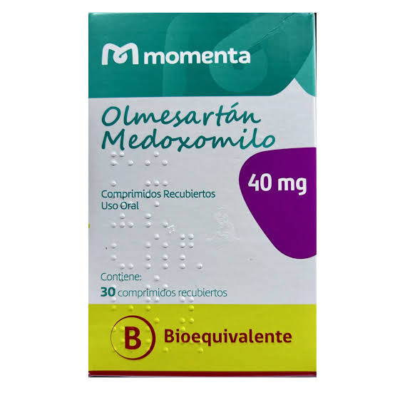 Olmesartan Medoxomilo Com 40 mg x 30 - MOMENTA - Farmacias San Martín