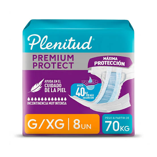 Imagen del producto Plenitud Premium Protect Pañal g/Gx 8und