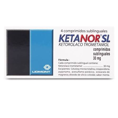 Ketanor Sl Com 30 mg x 4