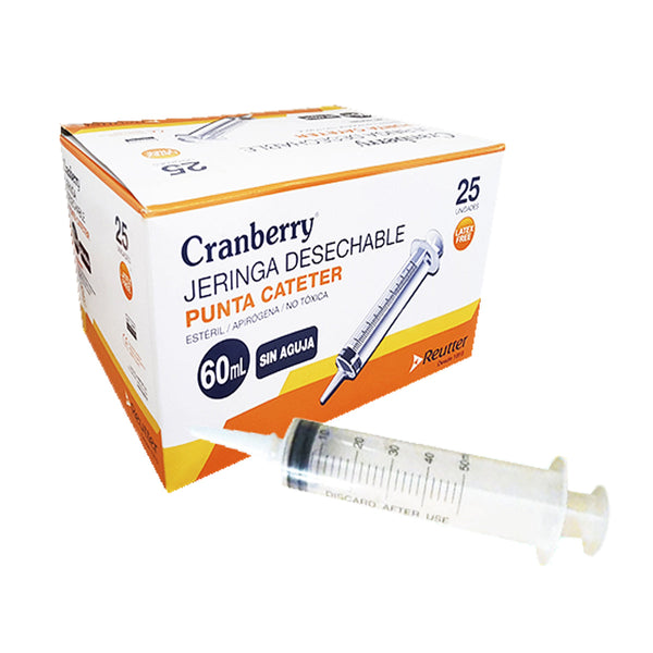 Jeringa 60 ml Punta Cateter