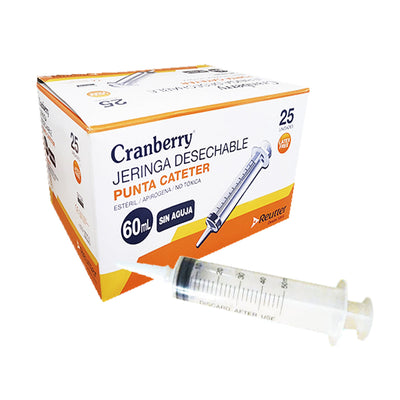 JERINGA 60 ML PUNTA CATETER
