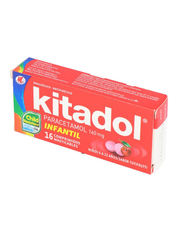 Kitadol Infantil Com 160 mg x 16