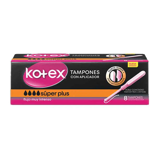 Kotex Tampones con Aplicador Super x 8 Und