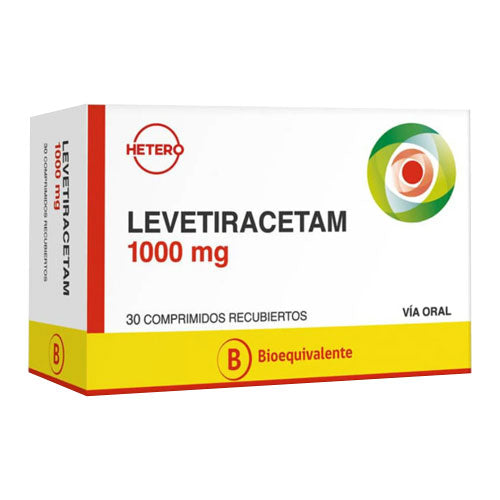 Imagen del producto Levetiracetam 1000 mg x30 comp. recub. de HETERO