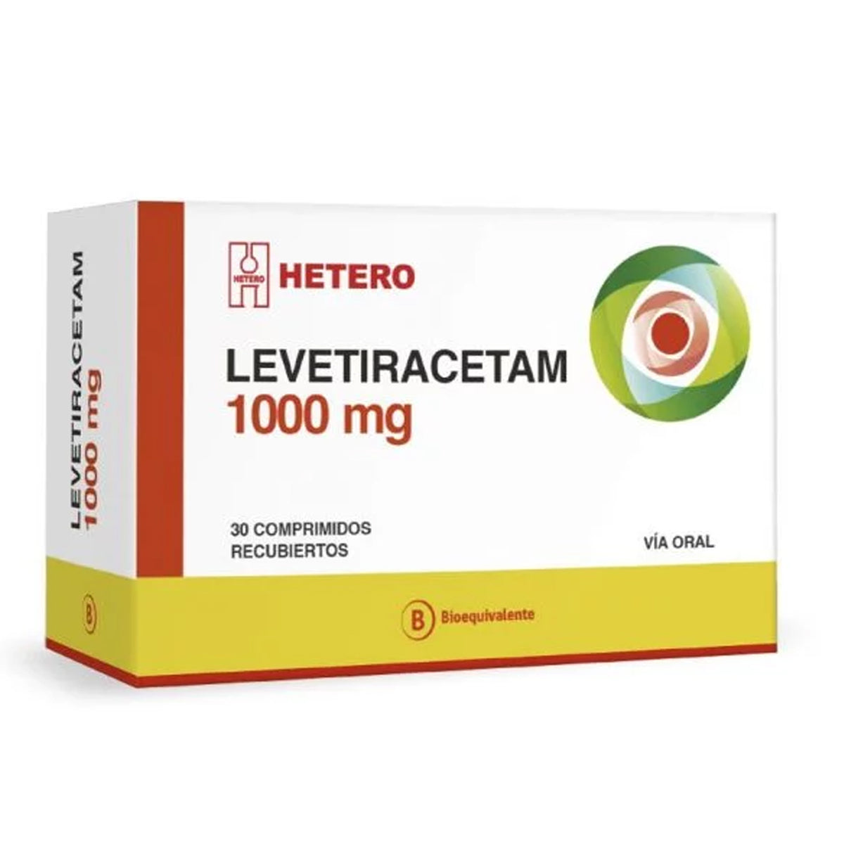 Levetiracetam 1000 mg x 30 Comprimidos Recubiertos - HETERO - Farmacias San Martín