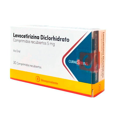 LEVOCETIRIZINA 5MG X 30 COMPRIMIDOS RECUBIERTOS