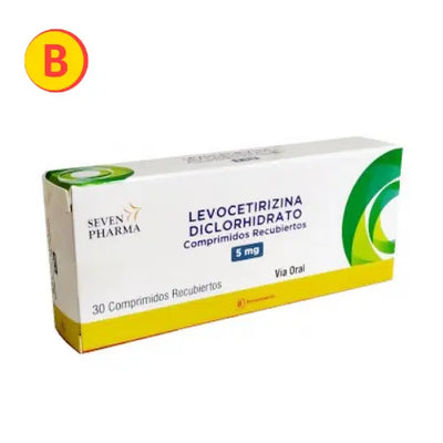 LEVOCETIRIZINA DICLORHIDRATO 5MG X30