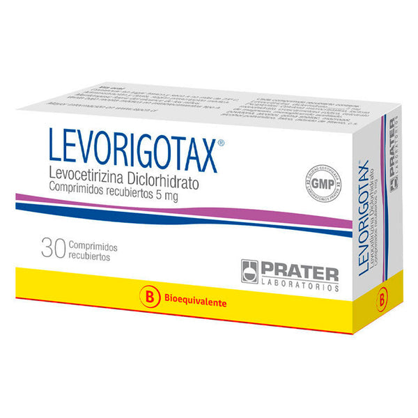 Levorigotax Com 5 mg x 30 (be) - PRATER - Farmacias San Martín
