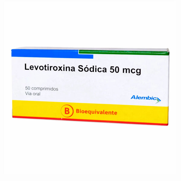 Levotiroxina 50mcg x 50 Comprimidos
