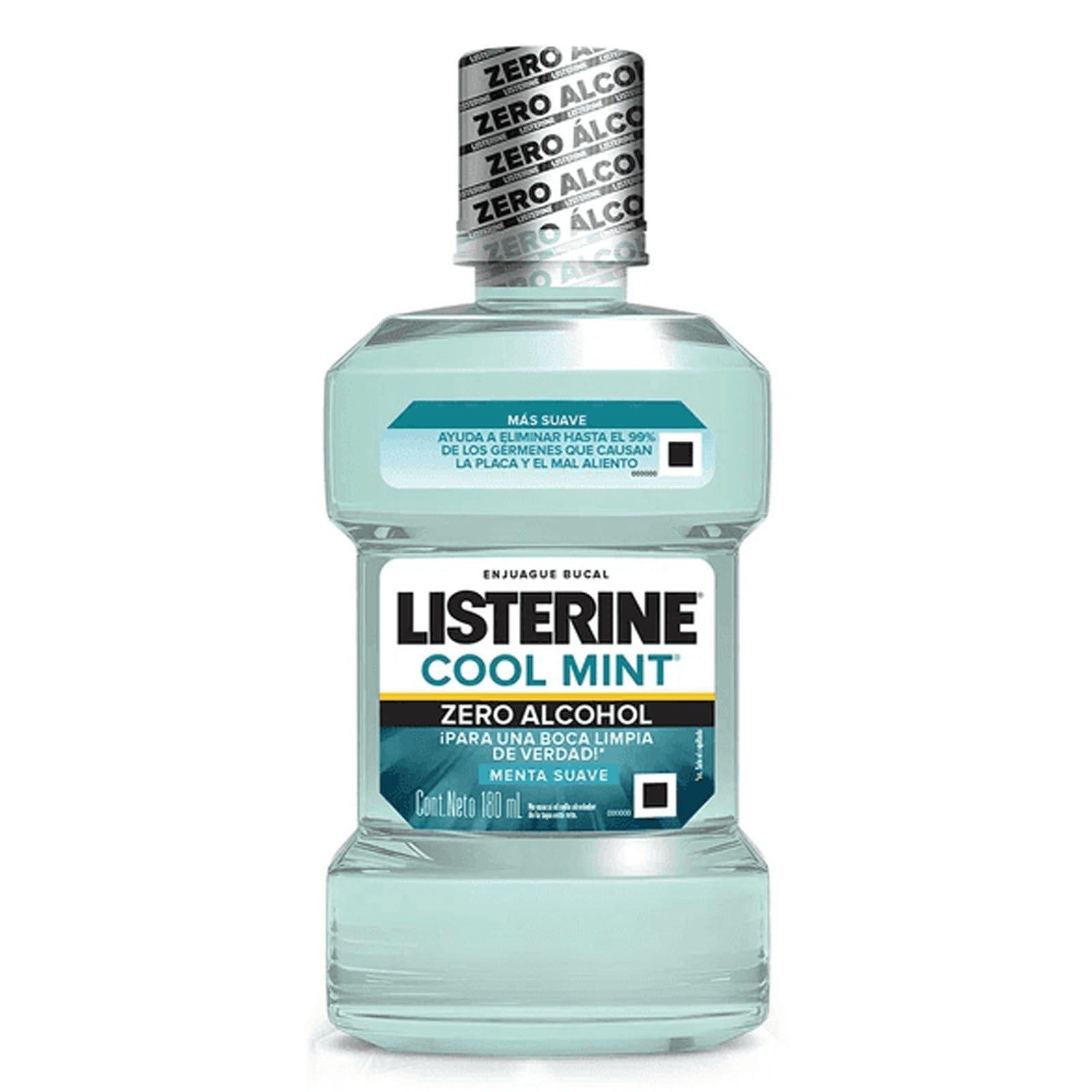 Listerine Cool Mint sin Alcohol 180ml - LISTERINE - Farmacias San Martín