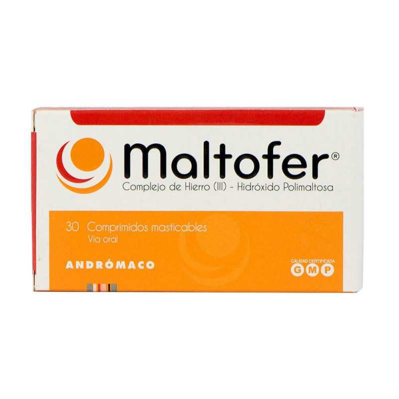 Maltofer 100mg x 30 Comprimidos Masticables - ANDROMACO - Farmacias San Martín