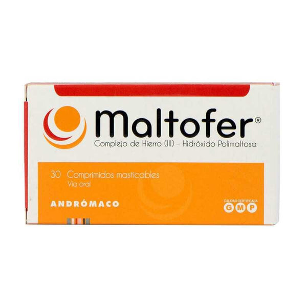 Maltofer 100mg x 30 Comprimidos Masticables