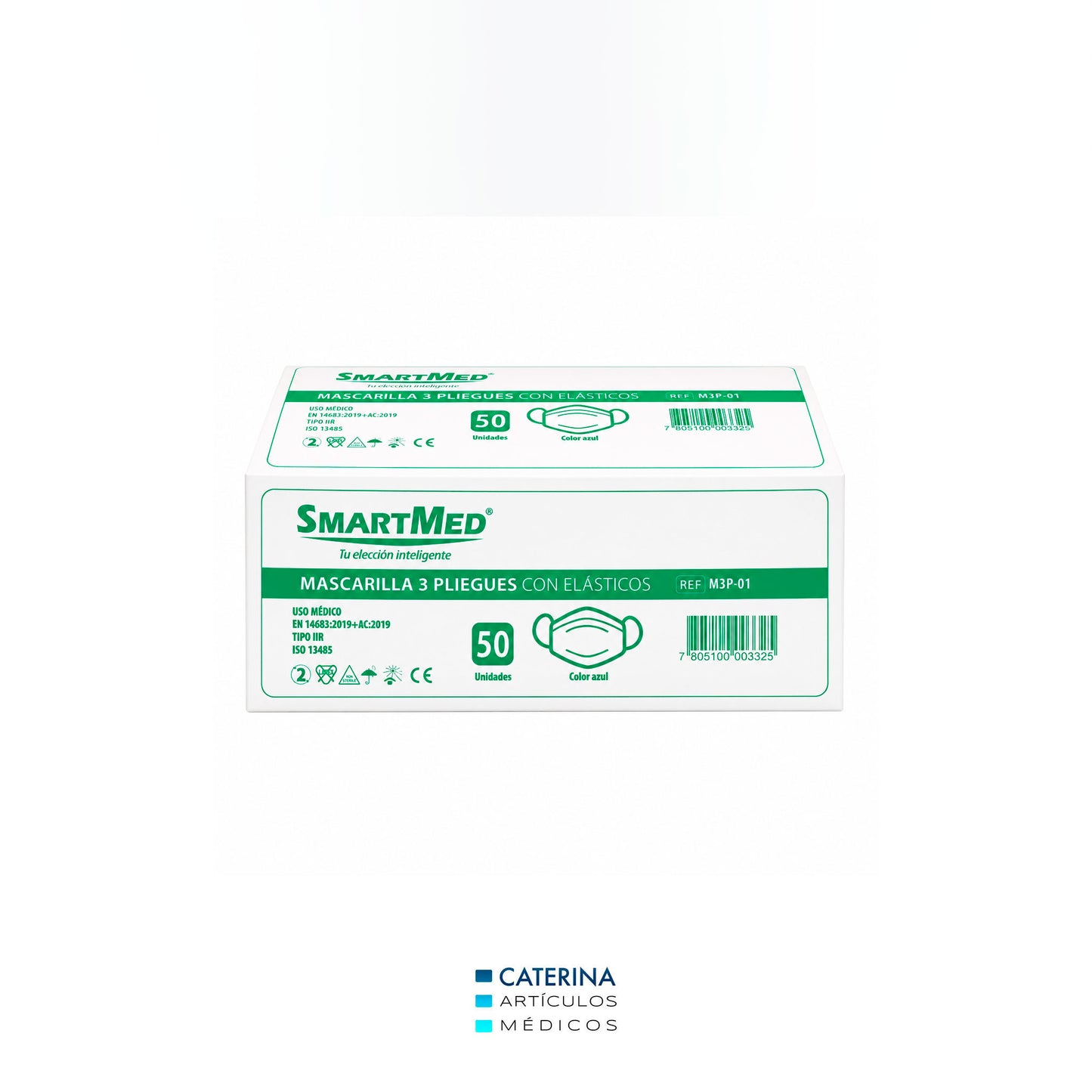 Imagen del producto Mascarillas Tres Pliegues x50 Und de SMARTMED