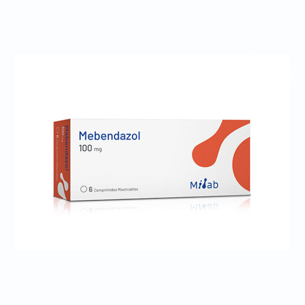 Mebendazol 100mg x 6 Comprimidos Masticables