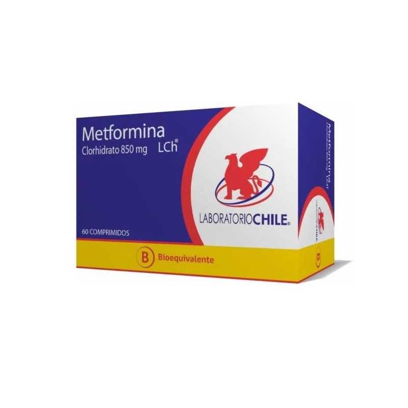 Metformina 850mg x 60 Comprimidos - CHILE - Farmacias San Martín