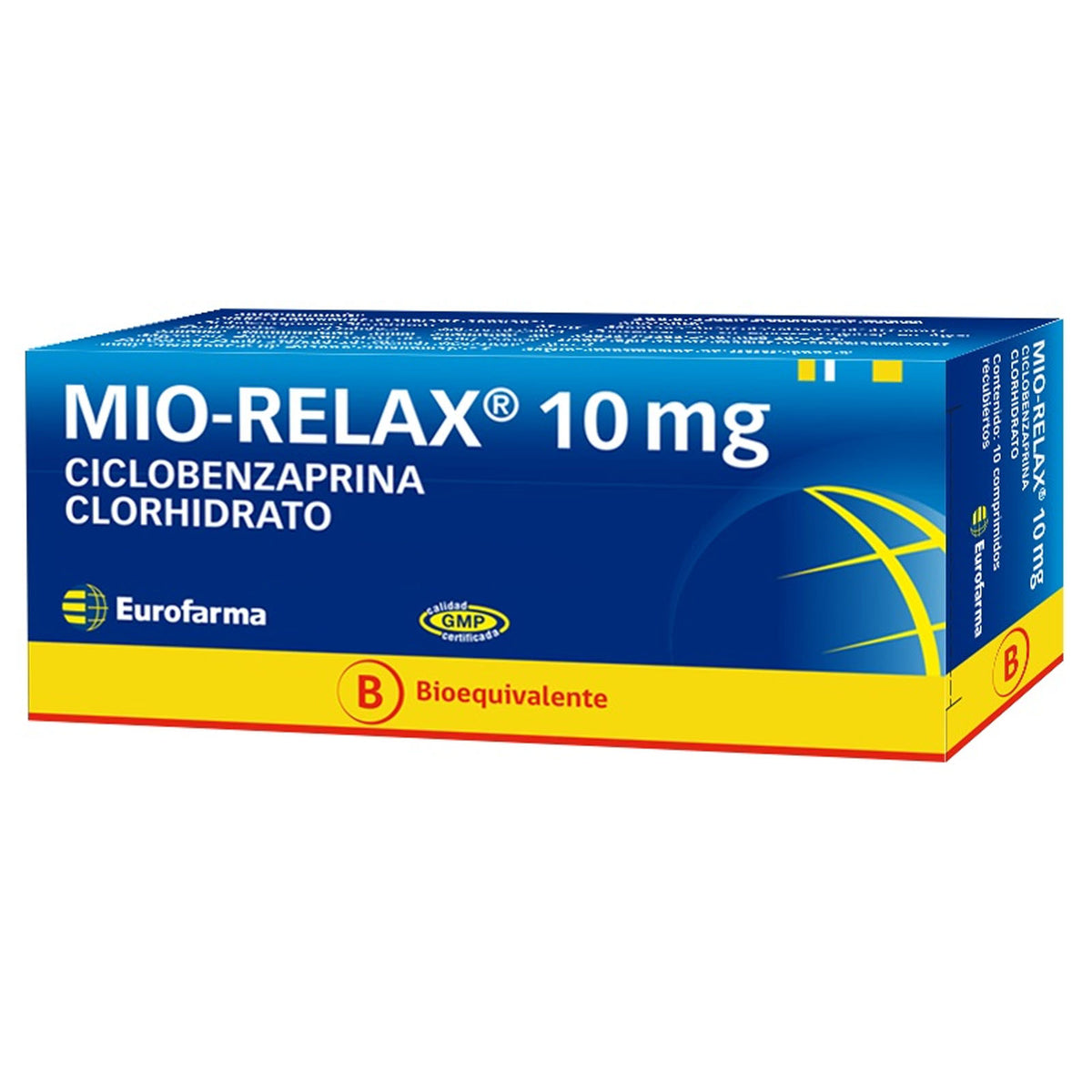 Mio Relax 10mg X 20 Comprimidos Recubiertos - Farmacias San Martín