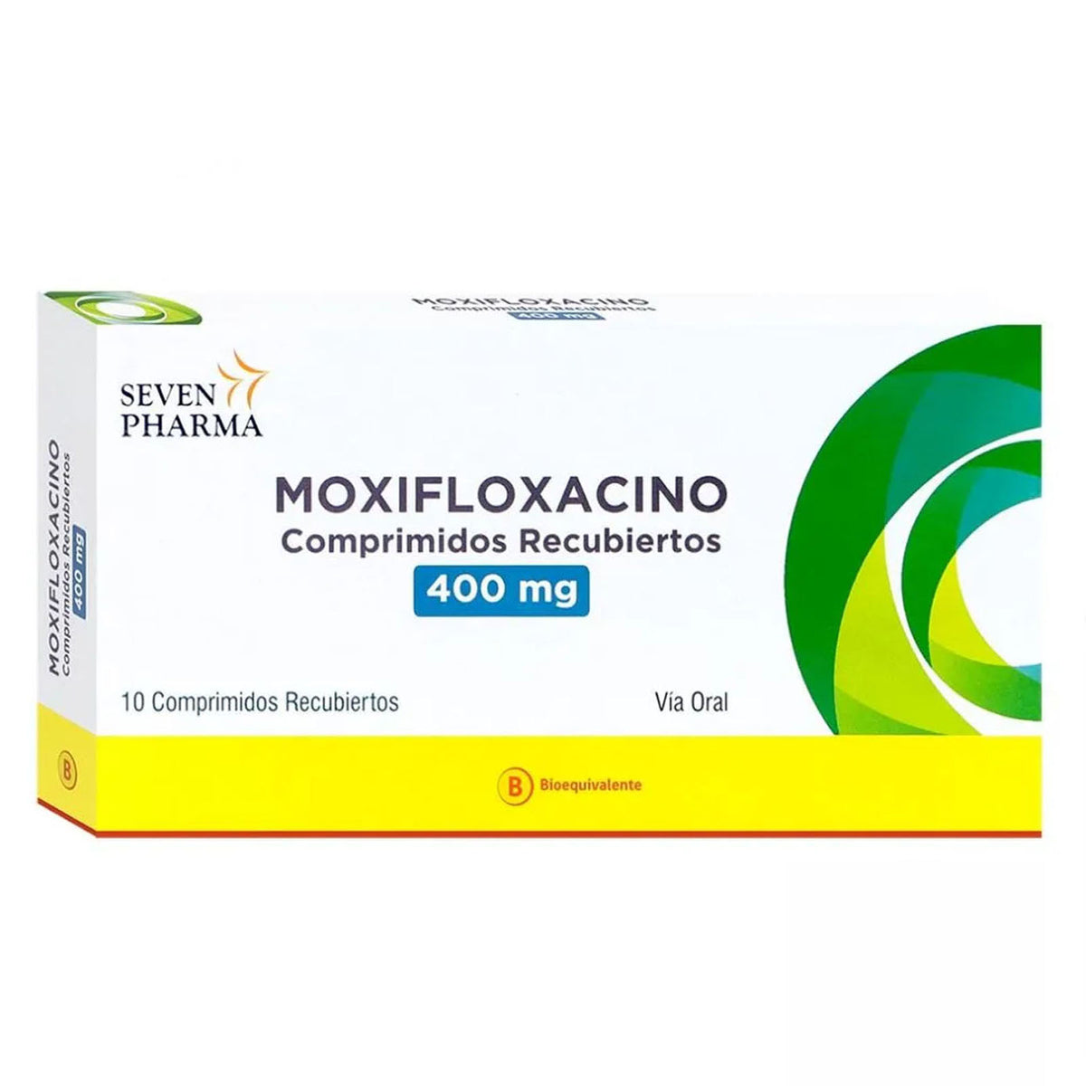 Moxifloxacino 400mg x 10comprimidos - SEVEN PHARMA - Farmacias San Martín
