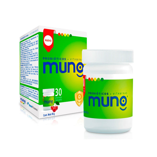 Muno x 30 Comprimidos Masticables - AXON PHARMA - Farmacias San Martín