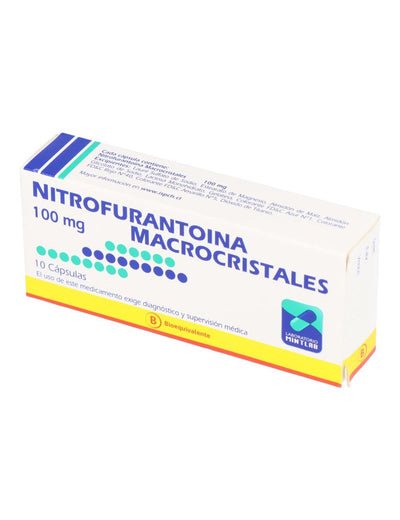 Nitrofurantoina 100Mg X 10 Capsulas - Mintlab