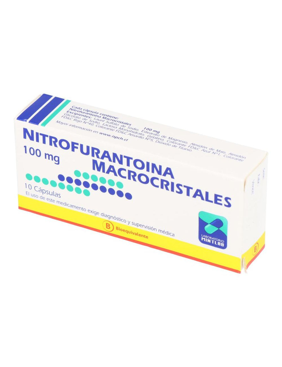 NITROFURANTOINA 100MG X 10 CAPSULAS