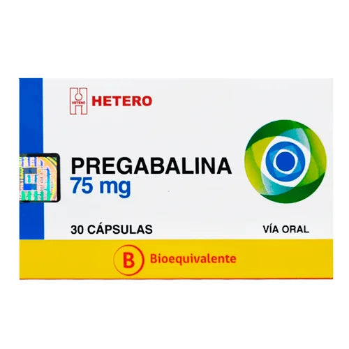 Pregabalina 75 mg x 30 Capsulas