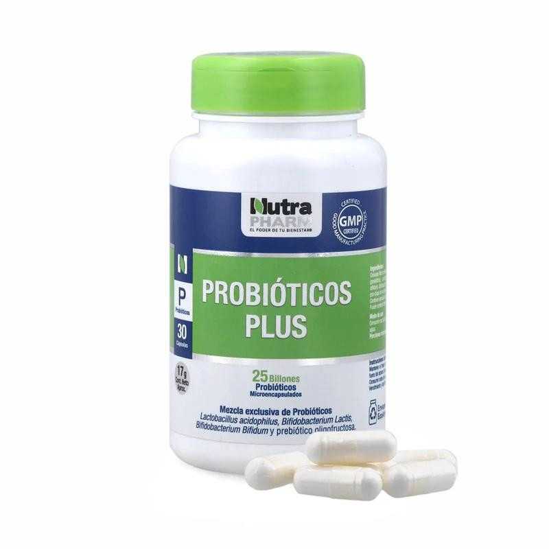 Probioticos Plus 25b x 30 Capsulas - NUTRAPHARM - Farmacias San Martín