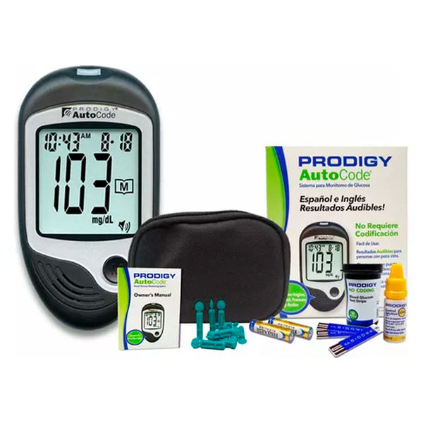 Prodigy Glucometro Autocode + 10 Tir + 10 Lan