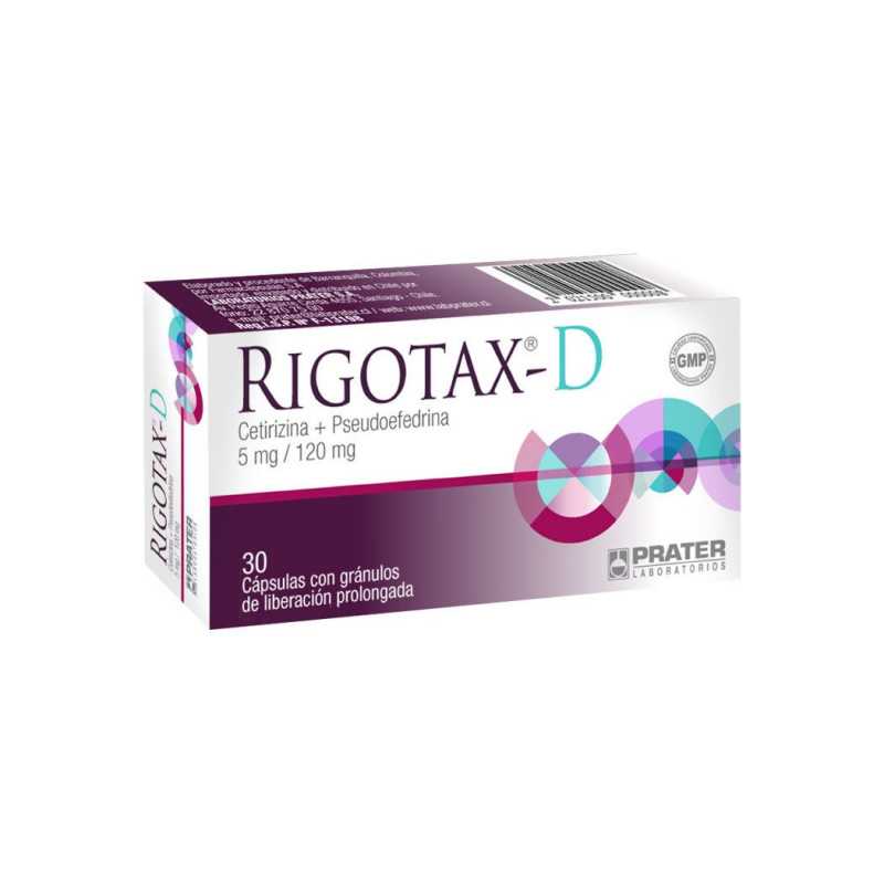Rigotax-d 5mg / 120mg x 30 Capsulas - PRATER - Farmacias San Martín