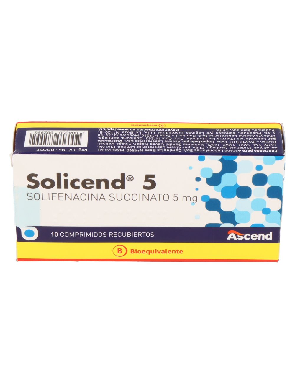 Solicend 5Mg X 10 Comprimidos Recubiertos - Ascend