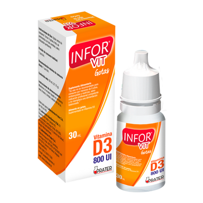 Infor Vitamina D3 800Ui Gotas Orales 30Ml - Prater