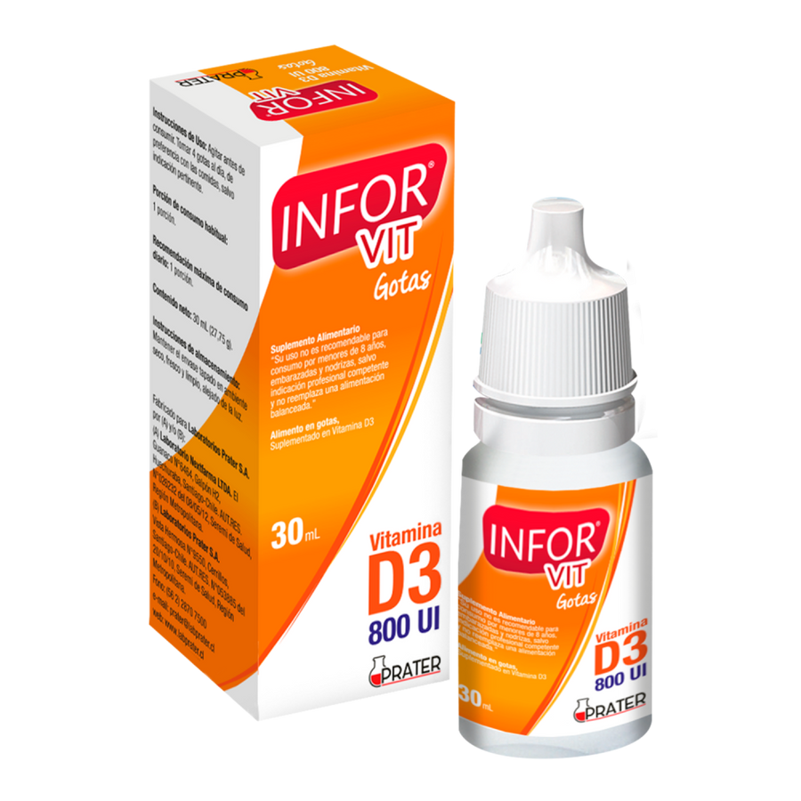 INFOR VITAMINA D3 800UI GOTAS ORALES 30ML