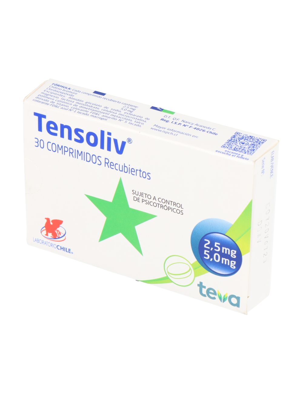 Tensoliv Com X 30 - Teva