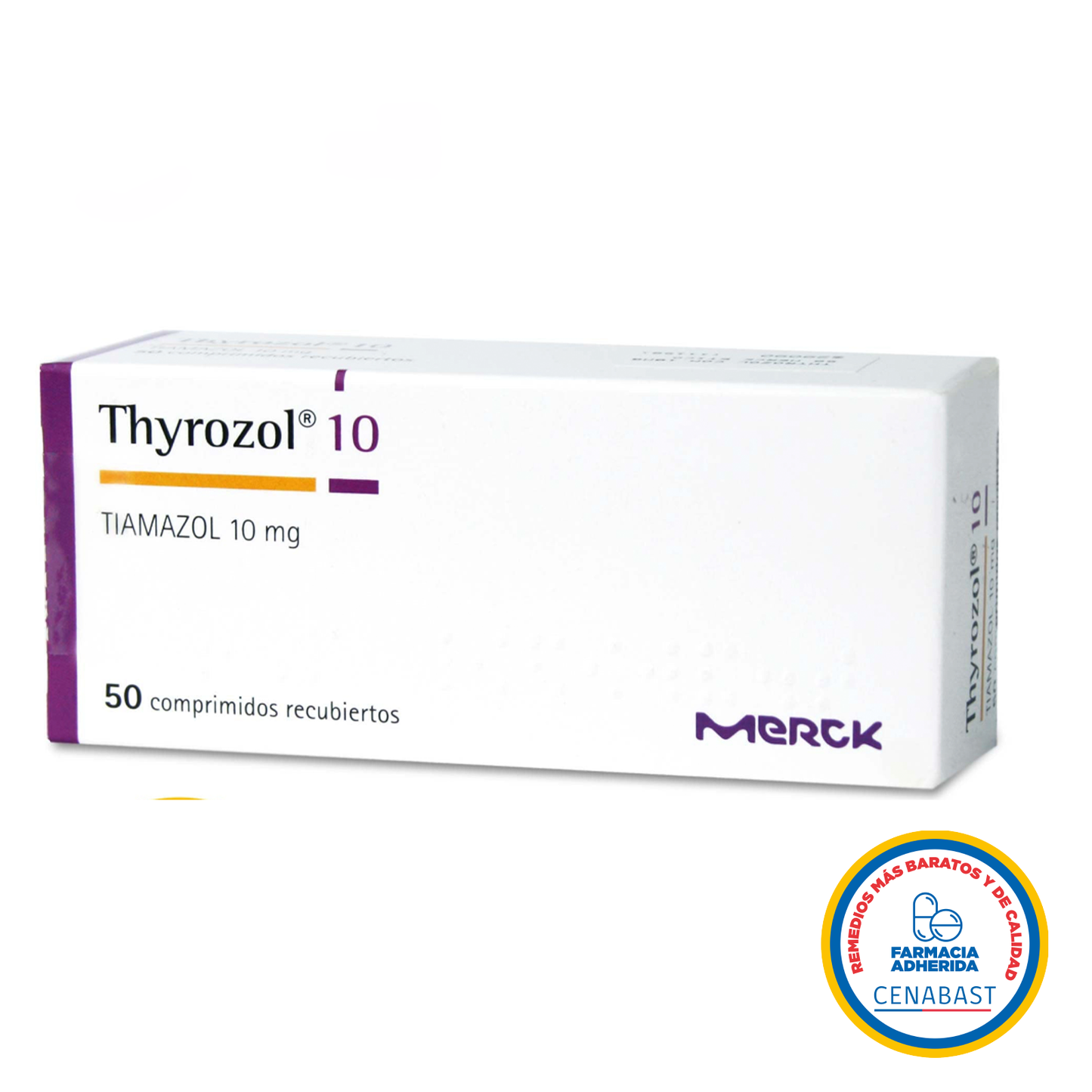 CENABAST - Thyrozol 10mg X 50 Comprimidos Recubiertos - Farmacias San Martín