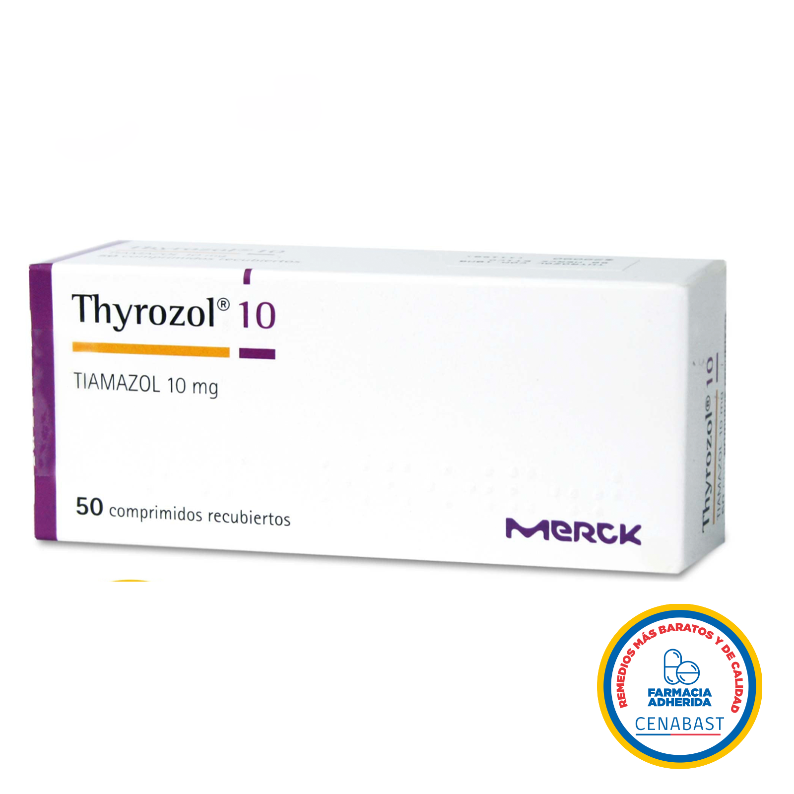 CENABAST - Thyrozol 10mg X 50 Comprimidos Recubiertos - Farmacias San Martín