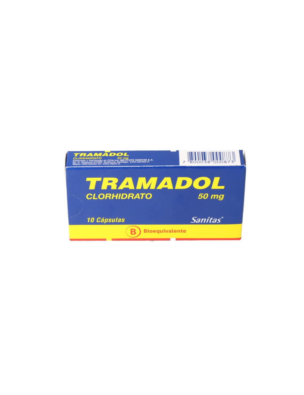 Tramadol 50Mg X 10 Capsulas - Sanitas