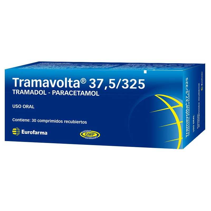 Tramavolta 37.5mg / 325mg x 30 Comprimidos Recubiertos - EUROFARMA - Farmacias San Martín