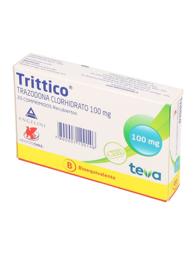 Trittico Com 100 Mg X 20 - Teva