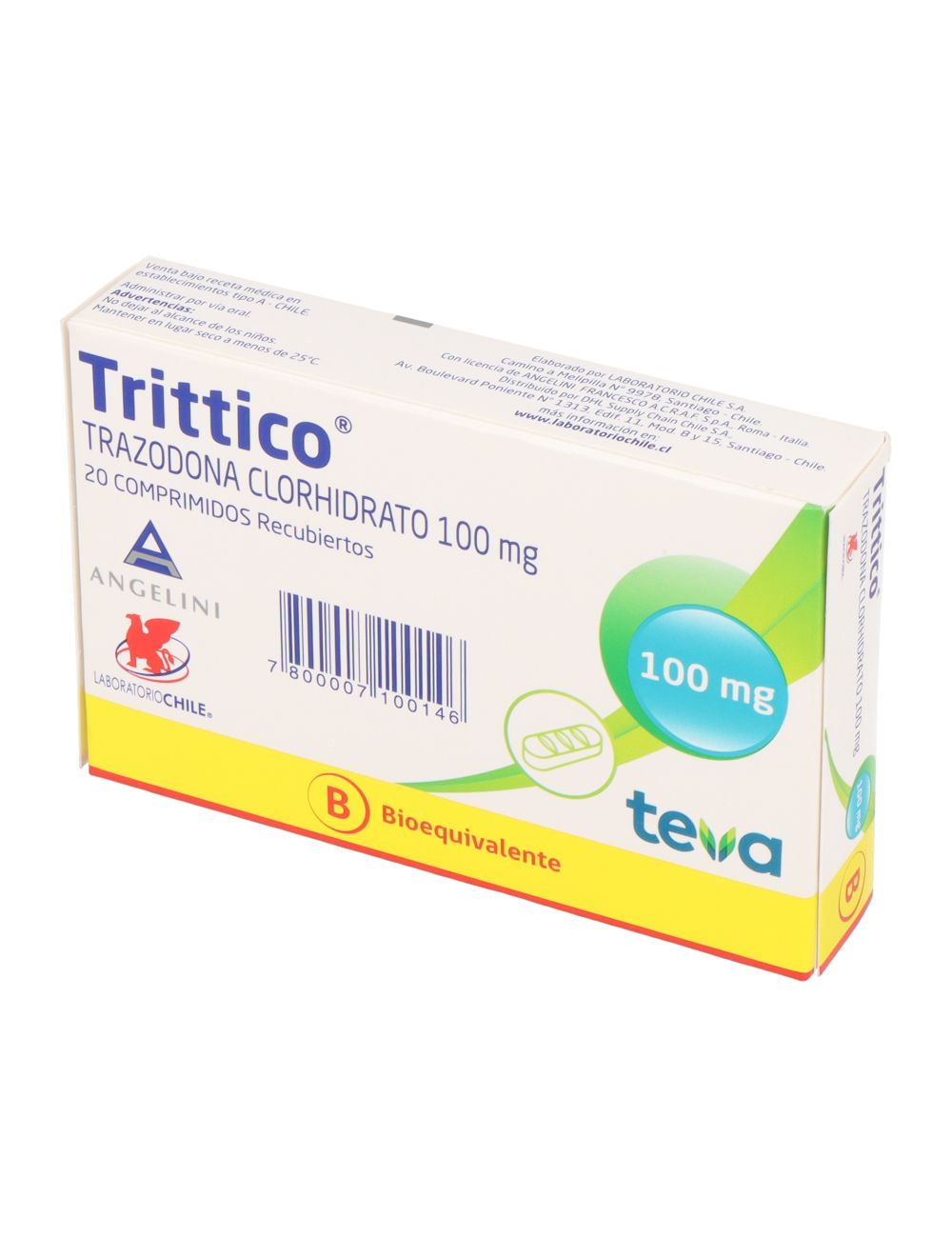 Cenabast - Trittico 100Mg X 20 Comprimidos Recubiertos - Teva