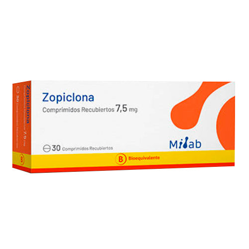 Zopiclona 7.5mg x 30 Comprimidos Recubiertos